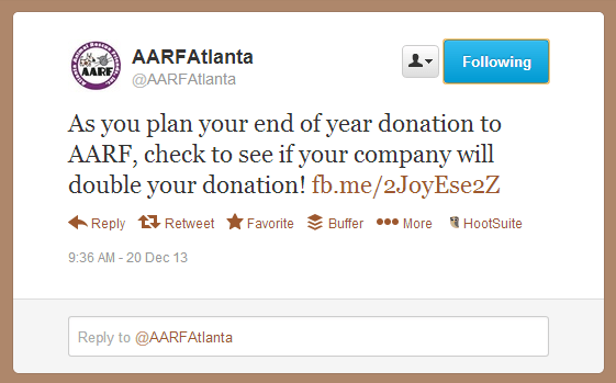 Double the Donation-America's Charities-AARFAtlanta Double the Donation-America's Charities-AARFAtlanta